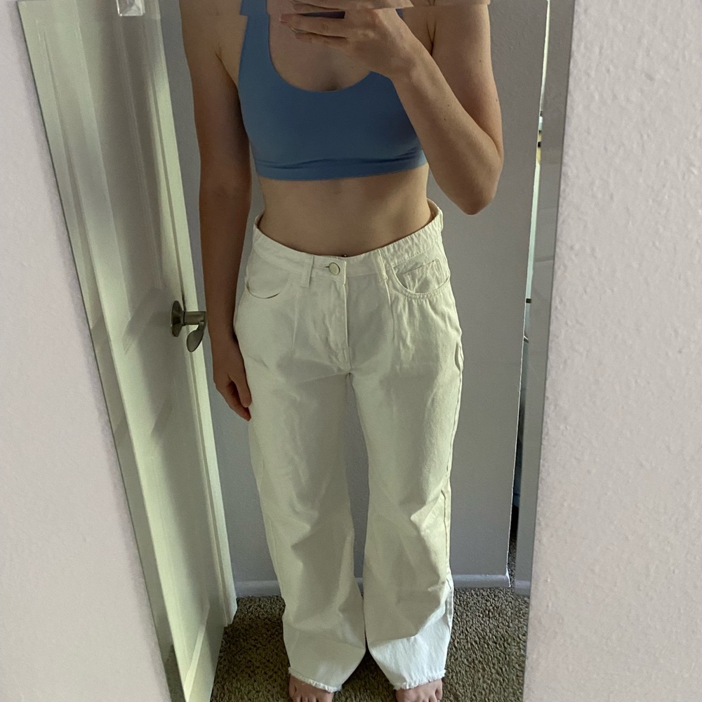 Wide leg jeans